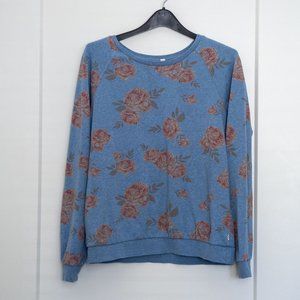 Floral pullover sweater